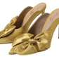 Sam Edelman - Women's Azalea Slip On Pointed Toe Bow Detailed Stiletto Pumps.