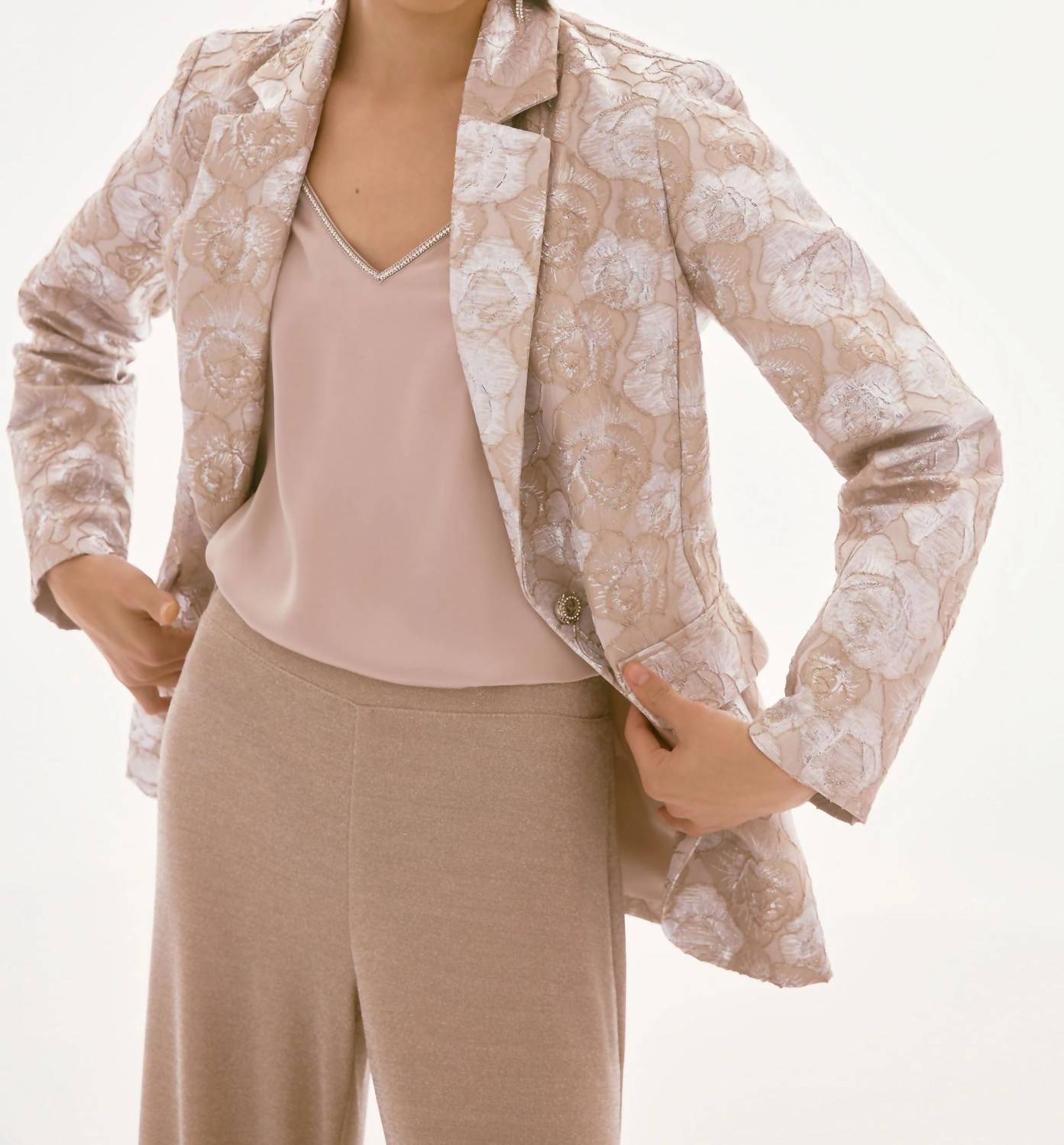 Joseph Ribkoff - Floral Long Sleeve Blazer Jacket