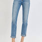 Risen - Full Size High Rise Cropped Roll Up Jeans