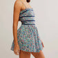 Free People - Bali Checked Out Printed Romper