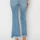 Risen - Step Hem Ankle Flare Jeans
