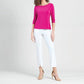 Clara Sunwoo - Round Neck 3/4 Sleeve Top