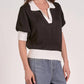 Elan - Rita Three Quarter Sleeve Top