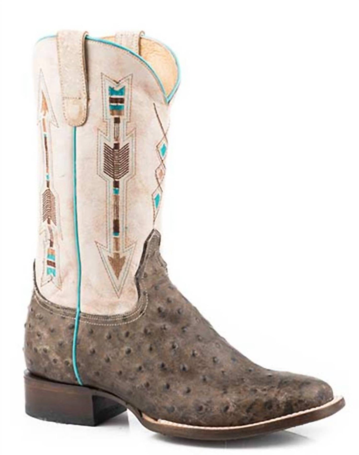 Roper - Women's Ostrich Feather Print Western Boots