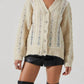 Astr - Nesmarie Lace Embellished Cardigan
