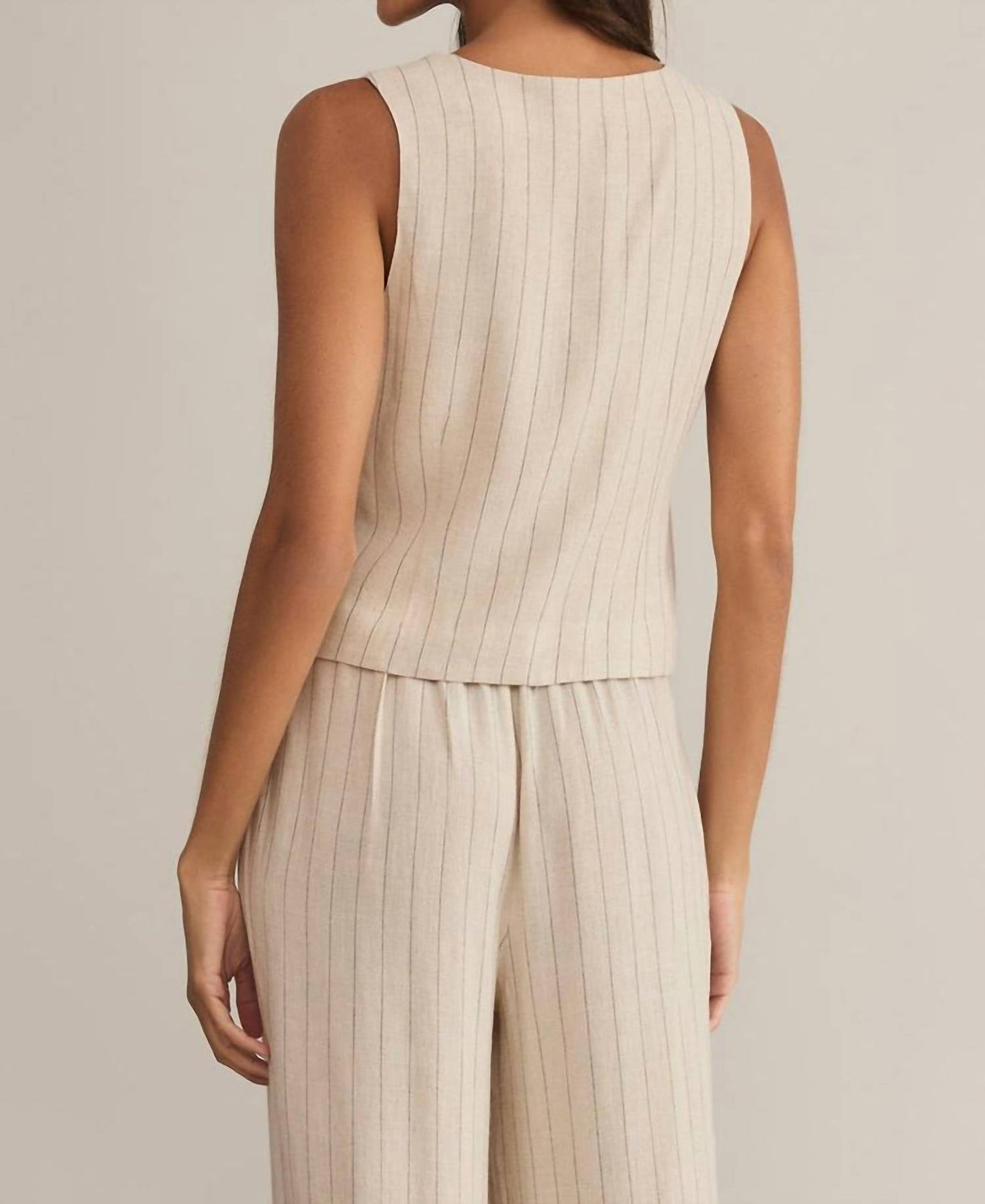 Z Supply - Belfort Pinstripe Linen Vest