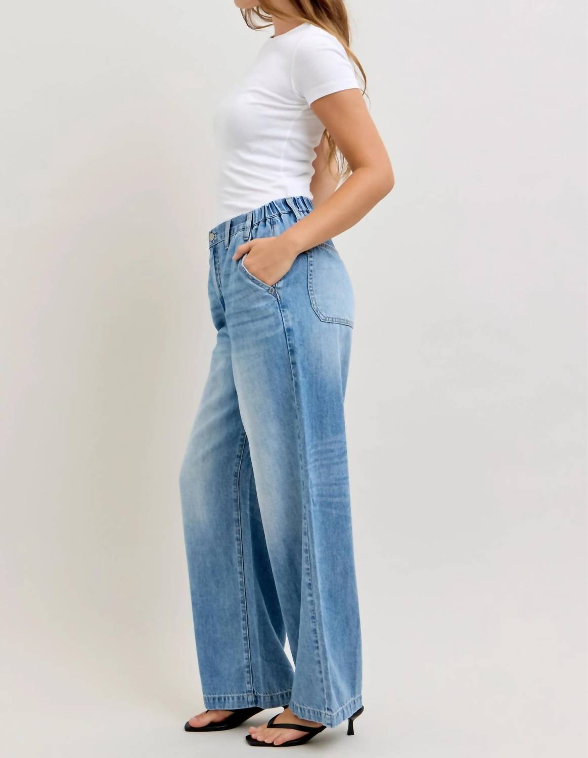 Judy Blue - Featherweight Baggy Elasticated Waist Band Jean