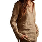 James Perse - Open Henley Collared Shirt