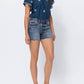 Judy Blue - Paisley Bandana Printed Jean Shorts