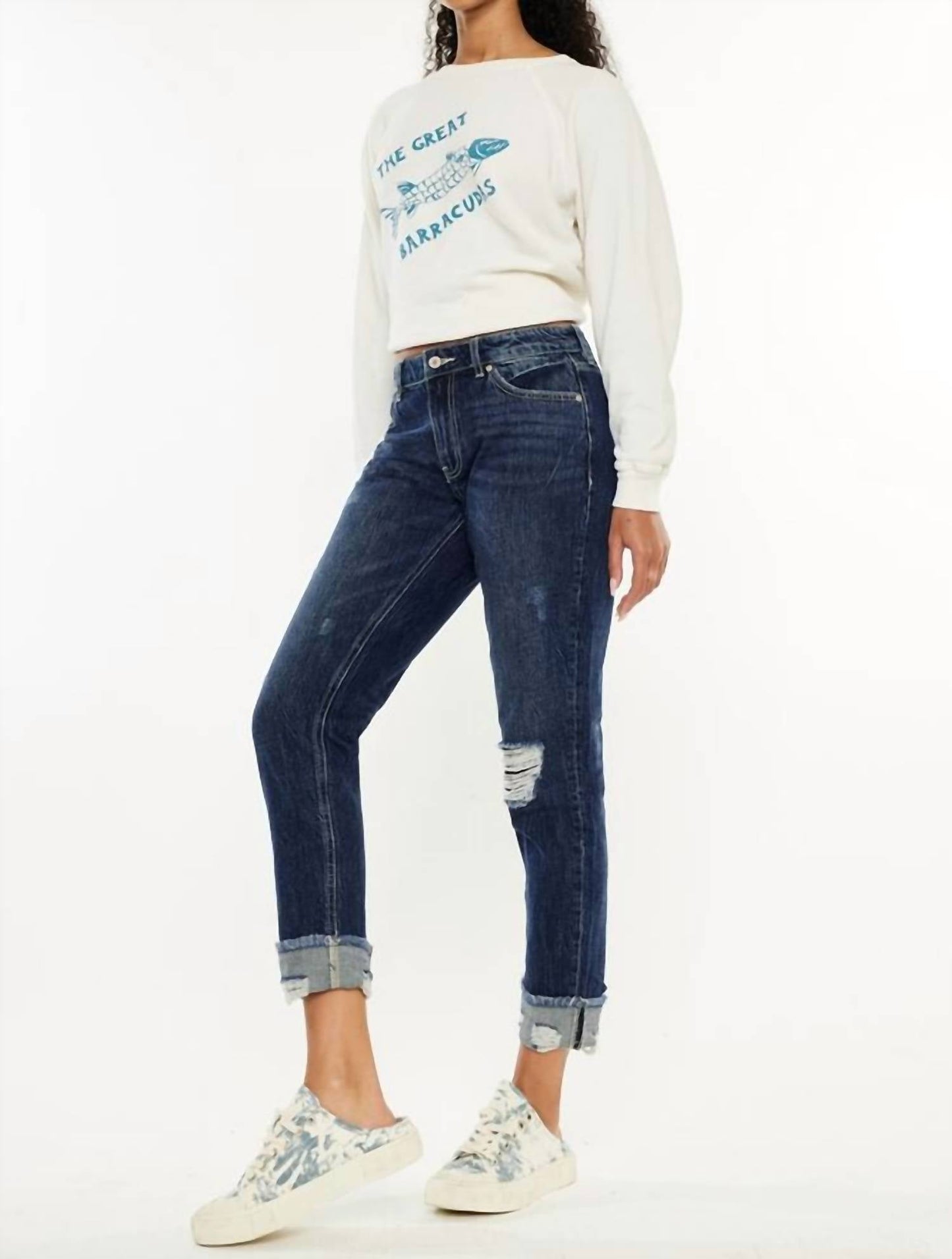 Kancan - High Rise Boyfriend Jean