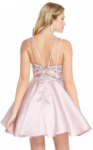 Alyce Paris - Floral Mini Dress