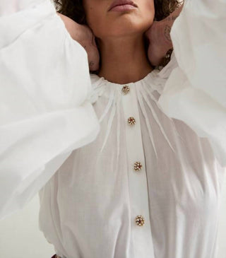 Laurence Bras - Long Puffed Sleeves Victory Top