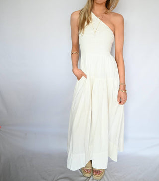 Elan - Elysian Grace One-Shoulder Maxi Dress