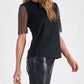 Elan - Mesh Sleeve Tee