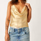 Free People - Sunset Shimmer Woven Cami Top