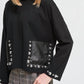 Joseph Ribkoff - Leather Pocket Top
