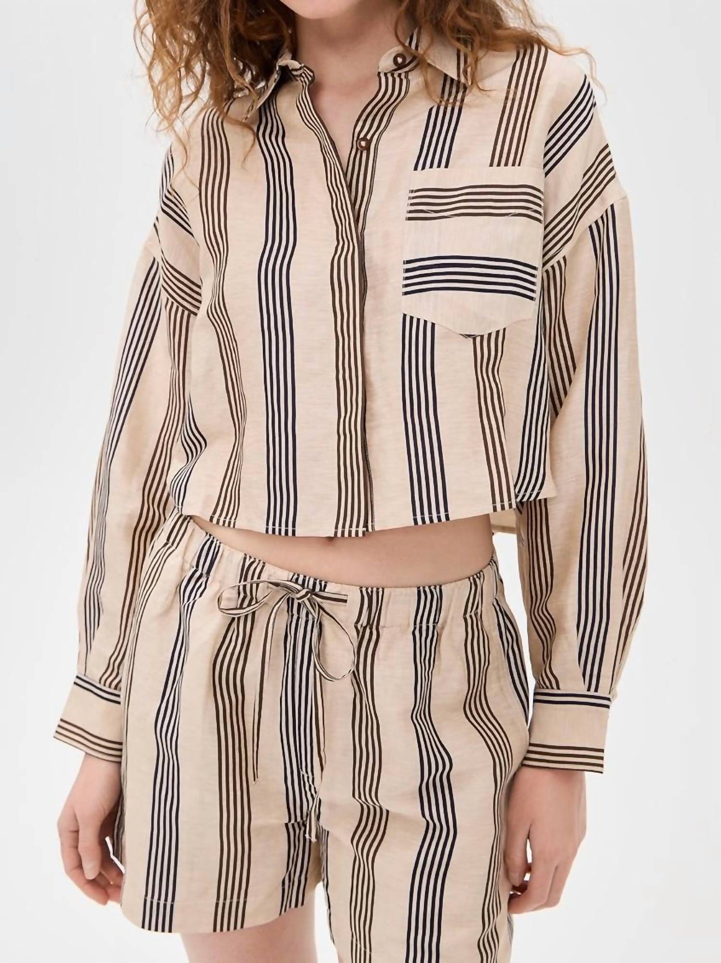 Rag & Bone - Beatrice Cropped Linen Shirt