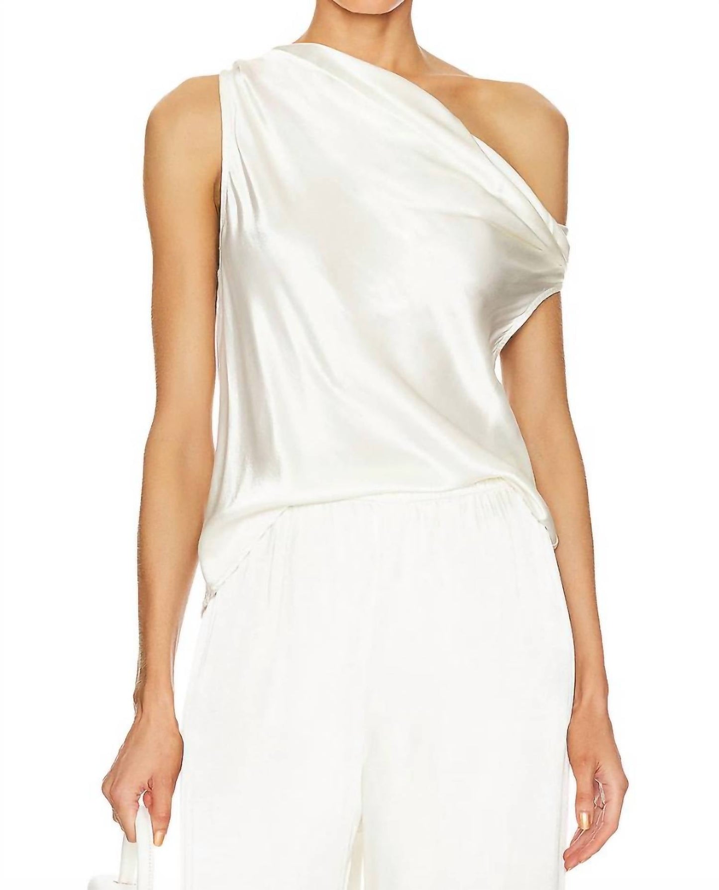 Enza Costa - Satin Bias Shoulder Top