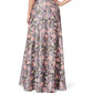 Aidan Mattox - V- Neck Floral Long Dress