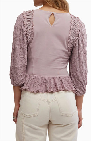 Free People - Olivia Contrast Stitch Knit Top