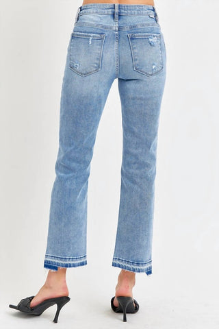Risen - Mid Rise Light Wash Jeans