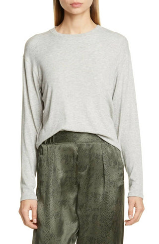 Atm - Heather Stretch Modal Lightweight Ribbed Sweater