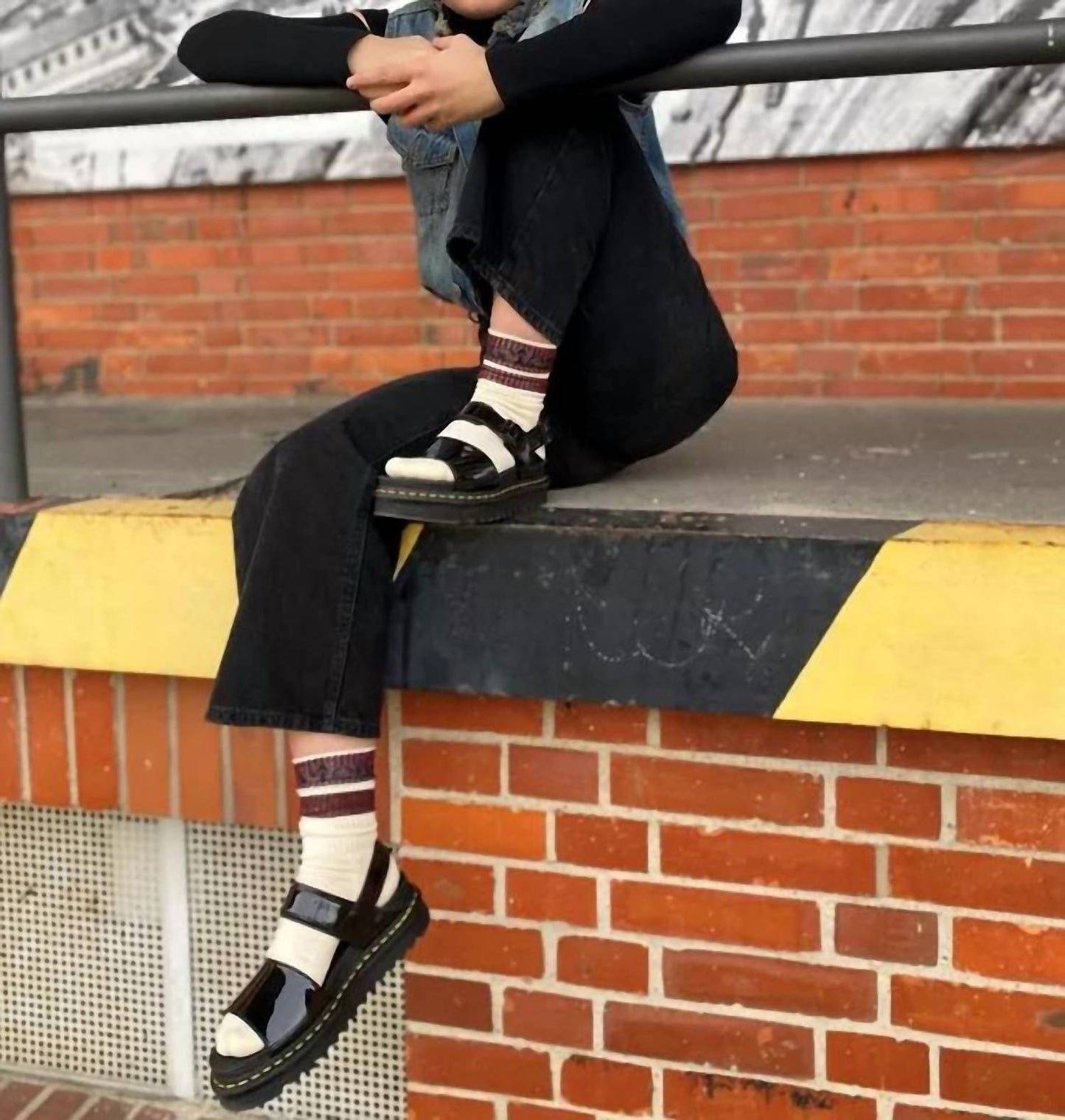 Dr. Martens - Voss Women's Patent Leather Strap Sandals