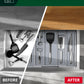 Utensil Drawer Organizer, Gray (5 Slots)