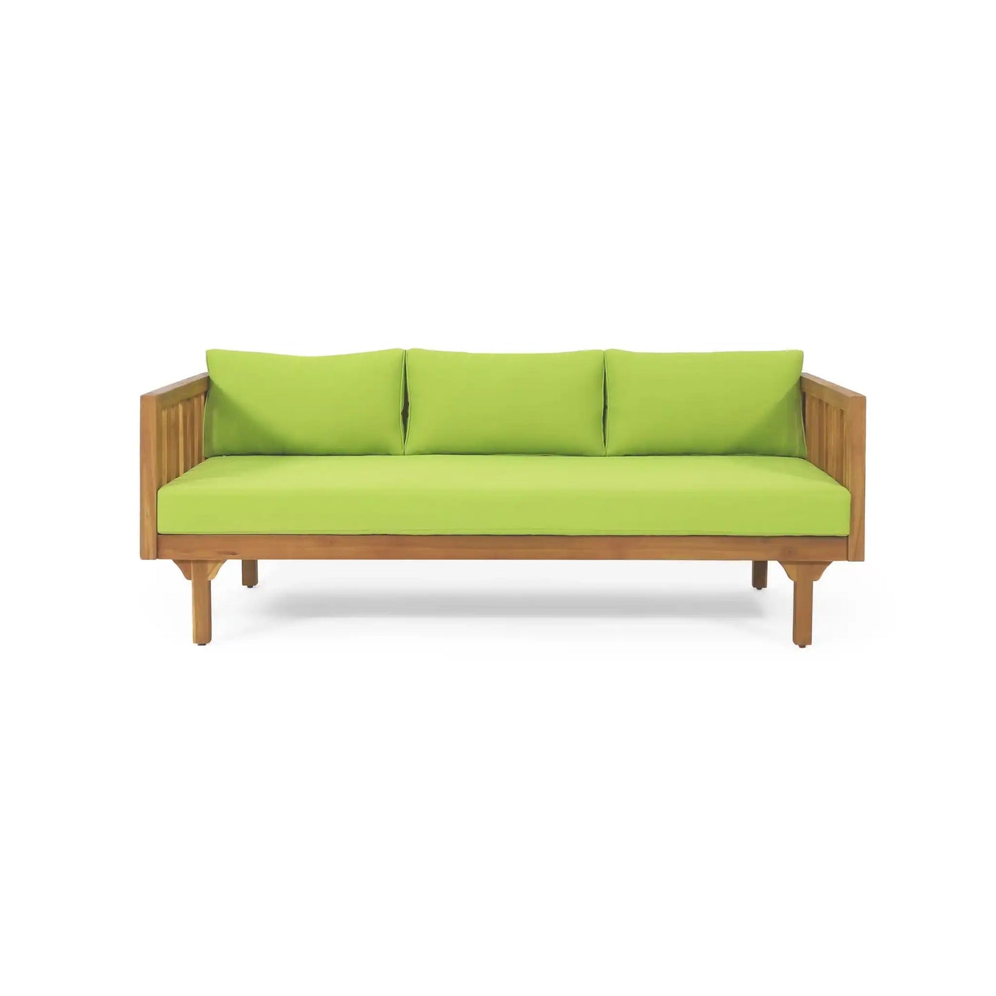 Claremont 3 Seater Daybed Teak Acacia Wood Water Resistant Cushions
