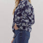 Entro - Ruffle Neck Floral Top
