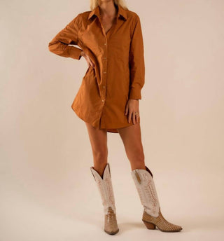 Care Tucker - Basic Preslie Poplin Shirt Mini Dress