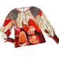 -Bl^Nk- - Mirella Printed Long Sleeve Blouse