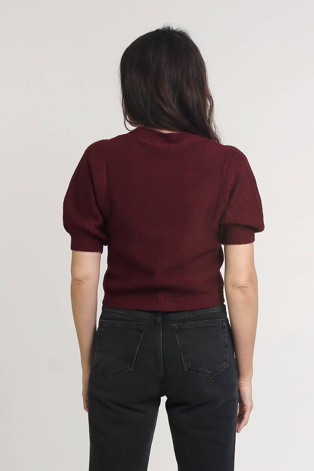 Endless Blu. - Colby Puff Sleeves Sweater