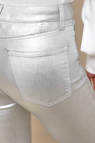 Daze - Smarty Coated Slim Straight Pants