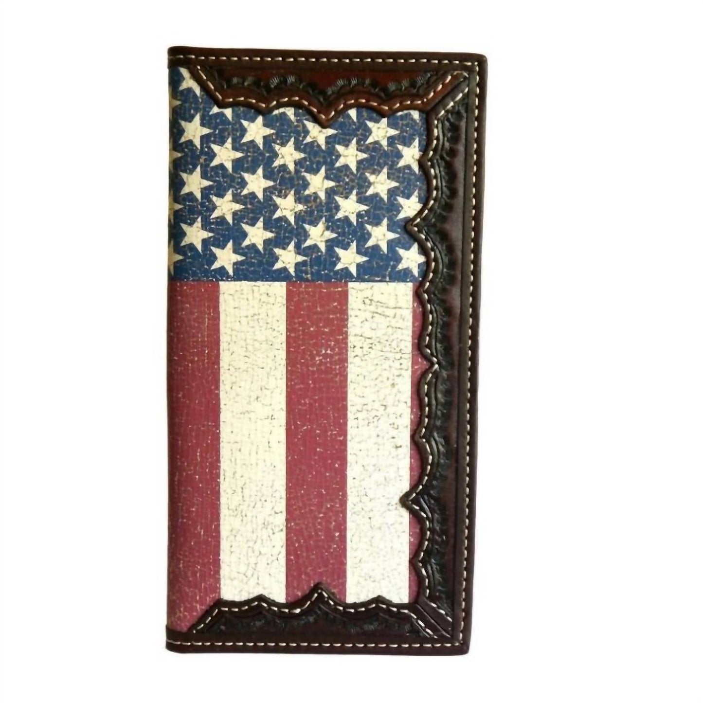 3D Belt Company - Men's Distressed Usa Flag Rodeo Wallet