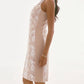 Joseph Ribkoff - Floral Embellished Net Yoke Midi Dress
