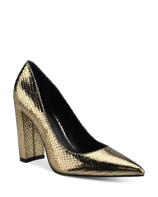 Marc Fisher - Women's Abilene 2 Snake Embossed High Heel Pumps