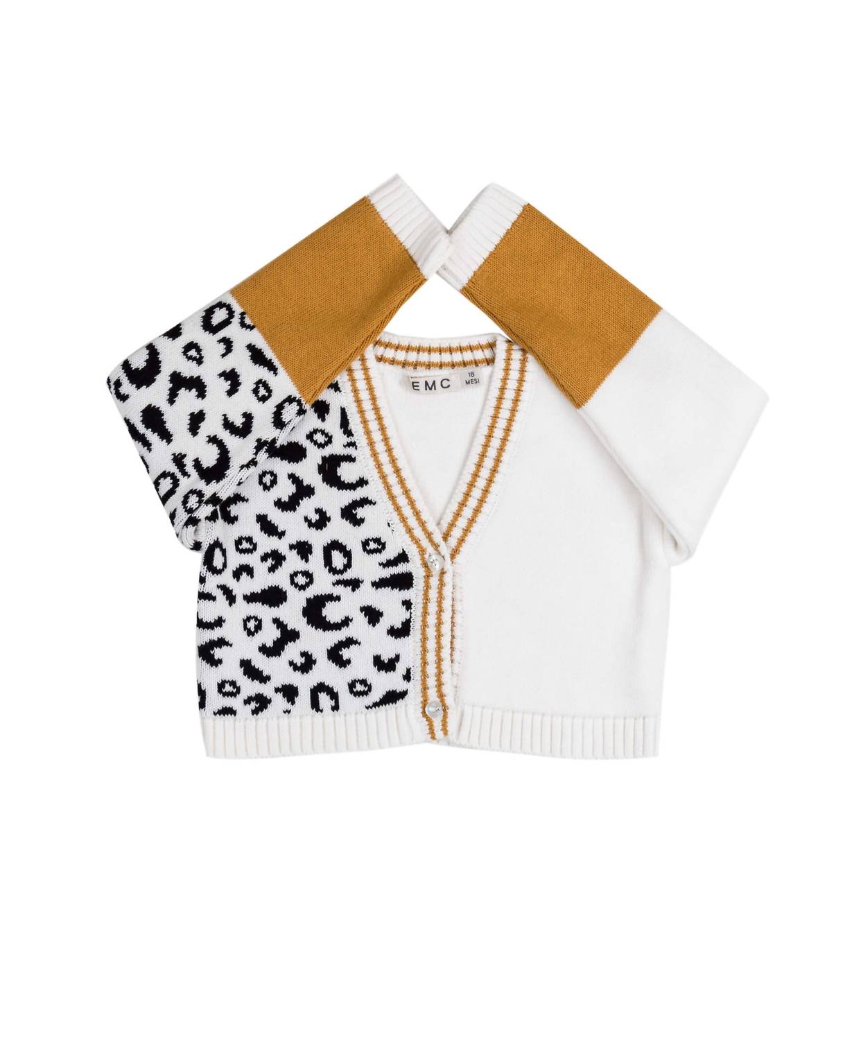 Emc - Women's Leopard Varsity Cardigan