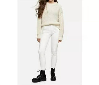 Topshop - Jamie Off Contrast Seam High Rise Skinny Jeans