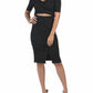 7 For All Mankind - Ribbed Cutout Short Sleeve Button Down Dress