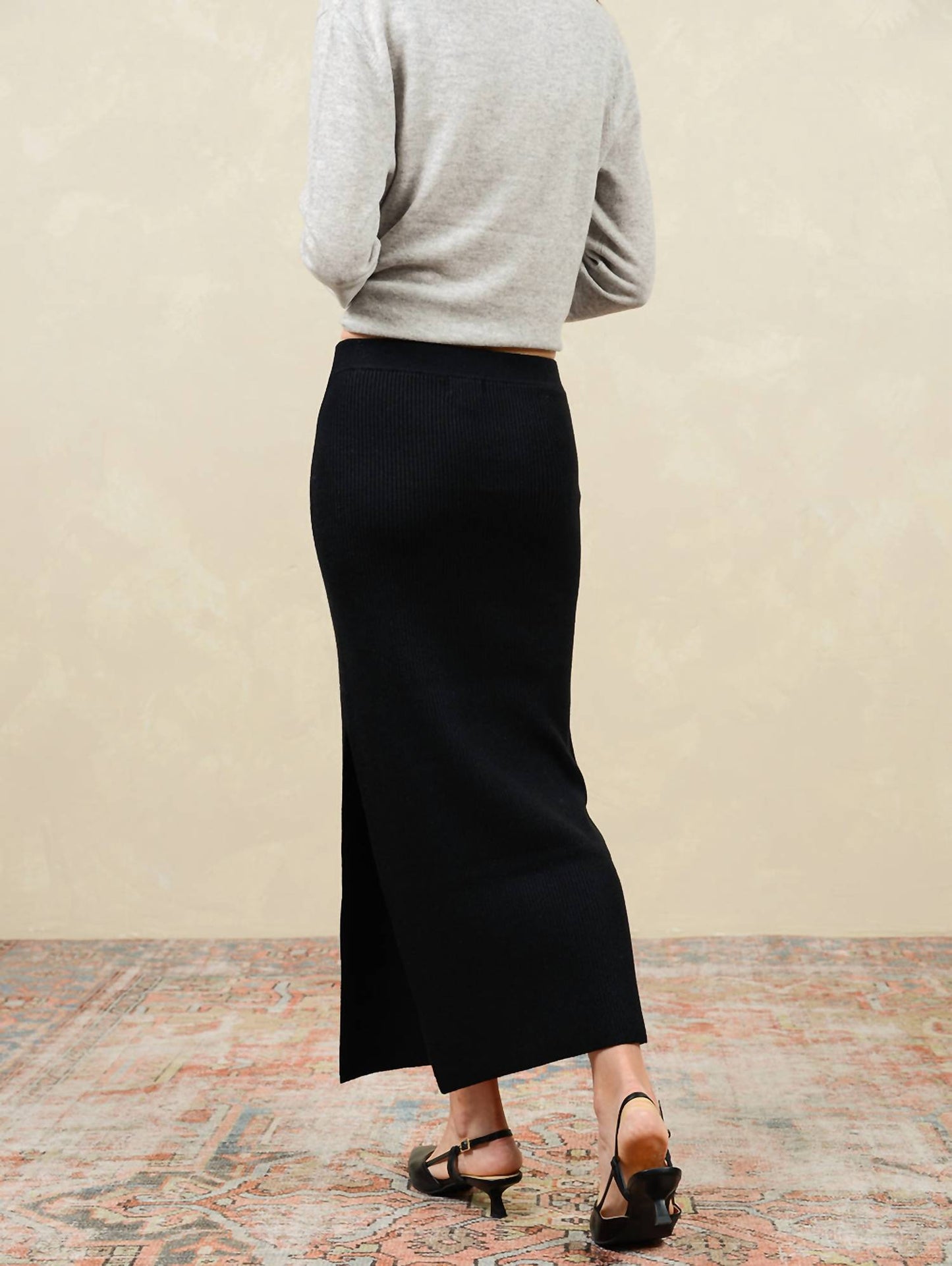 27 Miles Malibu - Betsi Cashmere Side Slit Pencil Skirt