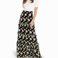 Nicole Miller - Hazy Daisy Tiered Maxi Skirt