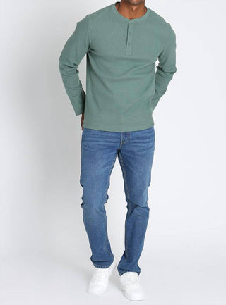 Jachs New York - Brushed Waffle Long Sleeve Henley