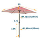 9FT Umbrella Red Stripes