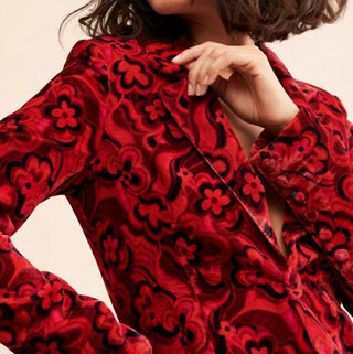 For Love & Lemons - Penny Psychedelic Floral Print Blazer