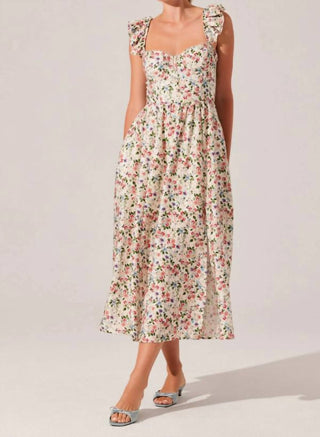 Astr - Wedelia Floral Bustier Midi Dress