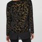 Joseph Ribkoff - Foiled Velvet Long Sleeve Top