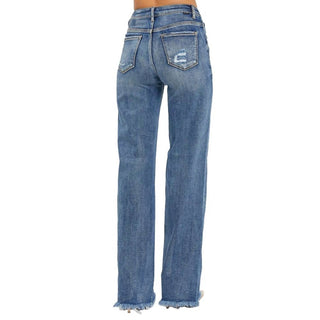 Risen - High Rise Long Straight Jeans