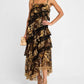 Camilla - Asymmetric Spliced Lace Dress