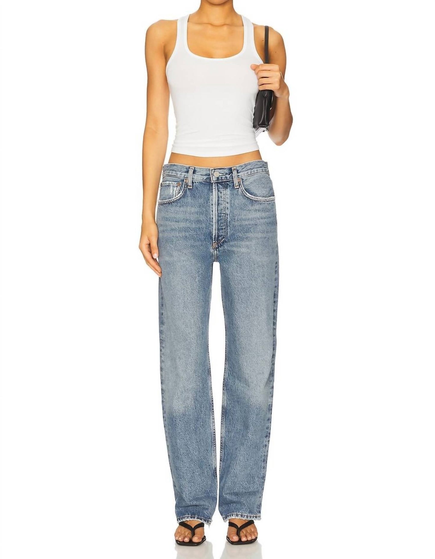Agolde - Fran Low Slung Easy Straight Jeans